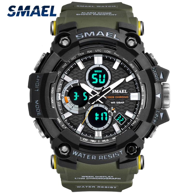 Fashion Men's LED Digital Quartz Watch Men Top Military Waterproof Sport Watches Luminous Dual Display Clock Wristwatches, Slivery;brown
Fashion Men's LED Digital Quartz Watch Men Top Military Waterproof Sport Watches Luminous Dual Display Clock Wristwatches, Slivery;brown