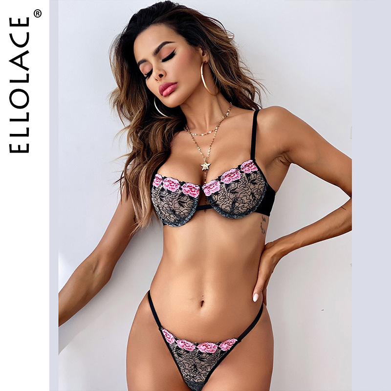 Floral Lingerie Set Sexy Womens Underwear Set Transparent Erotic Lingerie Lace Bra and Panties Underwear for Women, Red
Floral Lingerie Set Sexy Womens Underwear Set Transparent Erotic Lingerie Lace Bra and Panties Underwear for Women, Red