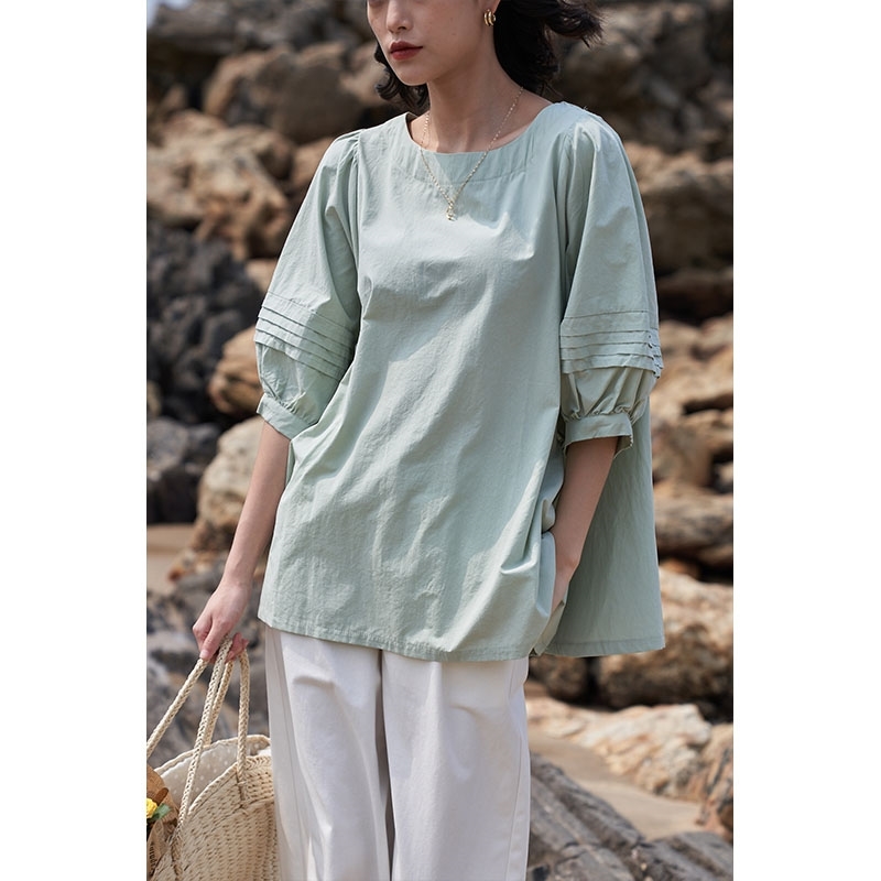 VANOVICH Fashion Blouses and Tops Women Summer Temperament Solid Color Casual Wild Clothing 210615, White
VANOVICH Fashion Blouses and Tops Women Summer Temperament Solid Color Casual Wild Clothing 210615, White
