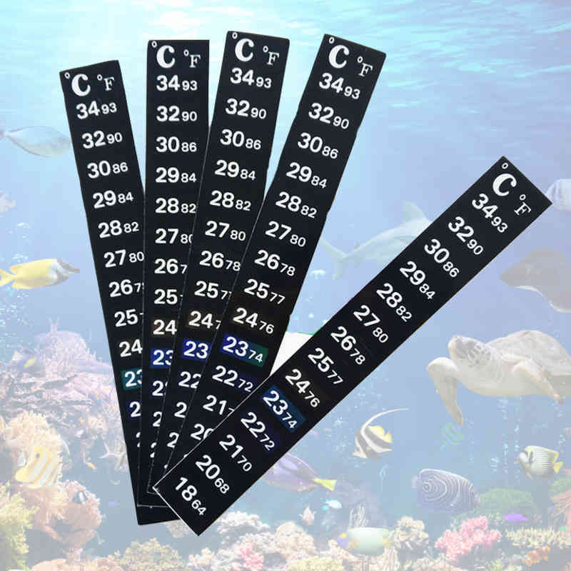 1/5PCS Fish Tank Fridge Thermometer Sticker Aquarium Stick-on Digital Measurement Stickers Temperature Control Tools Products