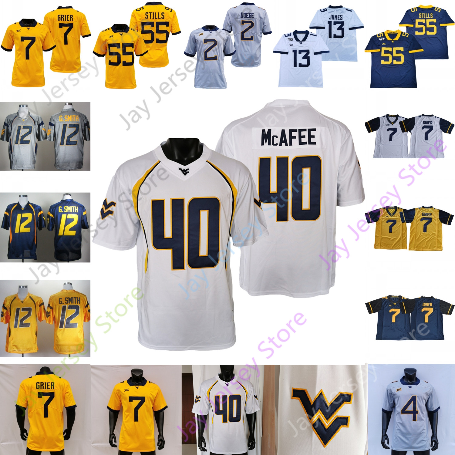 West Virginia Mountaineers WVU Football Jersey NCAA College JT Daniels Leddie Brown Sam James Dante Stills Will Grier Sean Ryan Jarret Doege Ford-Wheaton Pat McAfee, Navy ii
West Virginia Mountaineers WVU Football Jersey NCAA College JT Daniels Leddie Brown Sam James Dante Stills Will Grier Sean Ryan Jarret Doege Ford-Wheaton Pat McAfee, Navy ii