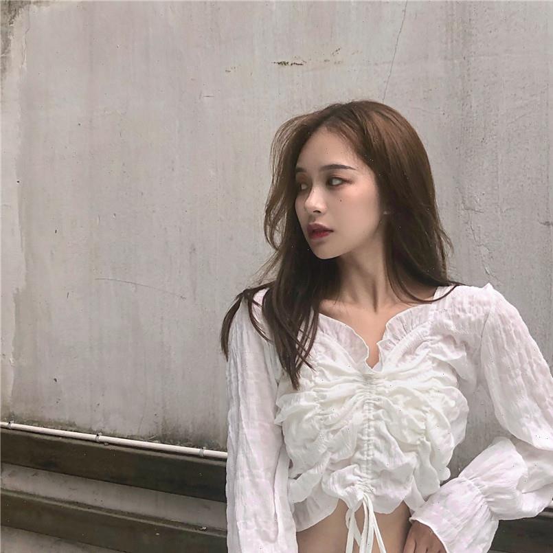 autumn arrival french solid women shirt color white long sleeve lace up short slim fit v neck free
autumn arrival french solid women shirt color white long sleeve lace up short slim fit v neck free