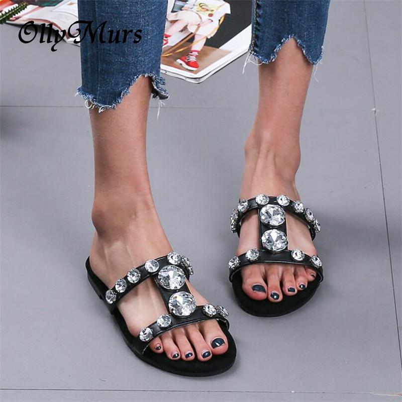 Slippers Women's Sandals Crystal Roman Flat Sequins Summer Travel Casual Shoes Woman Sexy Ladies Beach Slide Feminina, Black
Slippers Women's Sandals Crystal Roman Flat Sequins Summer Travel Casual Shoes Woman Sexy Ladies Beach Slide Feminina, Black