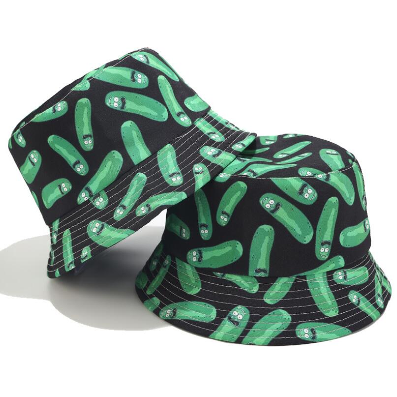 2021 new Pickle Rick Cotton New Bucket Hat Rick Fishing Cap US Anime Cotton print Fisherman Bob Hat Sun Fishing boonie Hat, 01
2021 new Pickle Rick Cotton New Bucket Hat Rick Fishing Cap US Anime Cotton print Fisherman Bob Hat Sun Fishing boonie Hat, 01