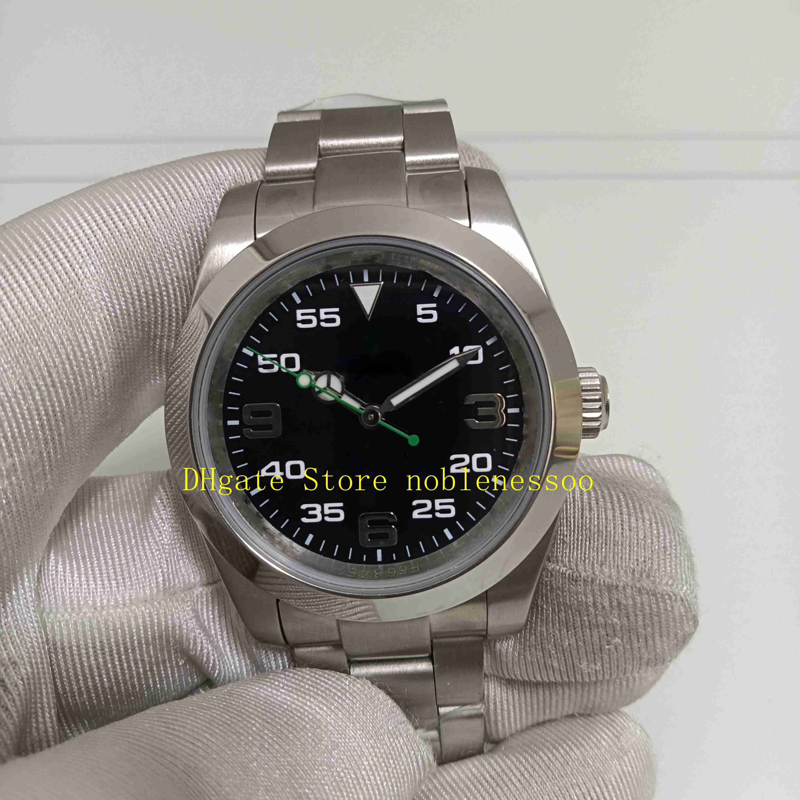 Real Photo Mens Automatic Watch In Original Box Men's 40mm Green Black Dial Arabic 116900 Stainless Steel Bracelet Asia 2813 Movement Mechanical Watches, 01
Real Photo Mens Automatic Watch In Original Box Men's 40mm Green Black Dial Arabic 116900 Stainless Steel Bracelet Asia 2813 Movement Mechanical Watches, 01