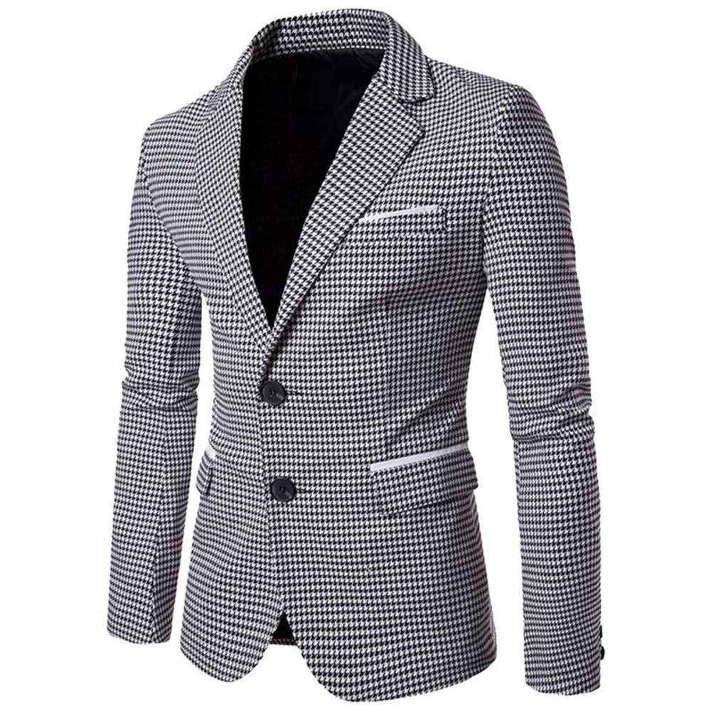 NIBESSER Casual Plaid Print Men Blazer Fashion Long Sleeve Wedding Dress Coat Autumn White Social Business Mens Blazer Jacket, White;black
NIBESSER Casual Plaid Print Men Blazer Fashion Long Sleeve Wedding Dress Coat Autumn White Social Business Mens Blazer Jacket, White;black
