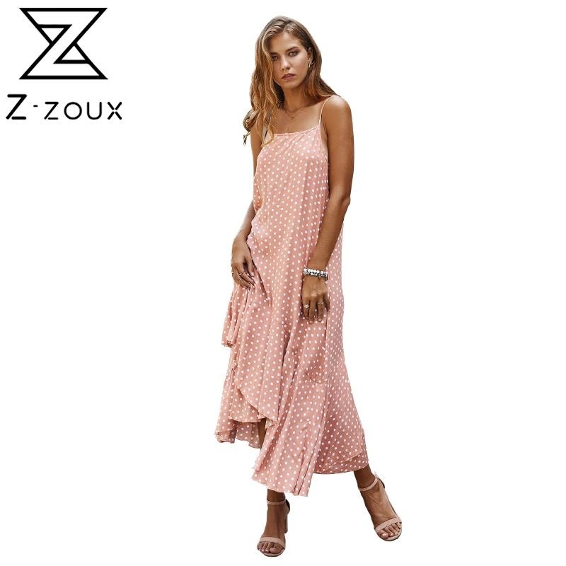 Women Dress Ruffles Sleeveless Dot Dresses Plus Size Pink Blue Green Long Summer Clothes 210524, Dark blue
Women Dress Ruffles Sleeveless Dot Dresses Plus Size Pink Blue Green Long Summer Clothes 210524, Dark blue
