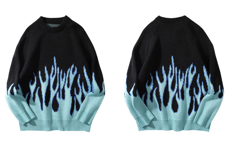 Hip Hop Sweaters Fire Flame Knitted Sweater Jumpers Streetwear Harajuku 2020 Mens Fashion Casual Pullover Tops Coats, White;black
Hip Hop Sweaters Fire Flame Knitted Sweater Jumpers Streetwear Harajuku 2020 Mens Fashion Casual Pullover Tops Coats, White;black