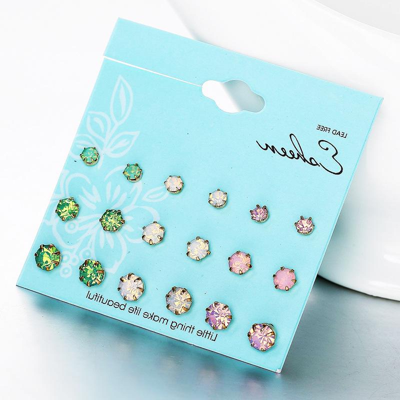 Stud YuertiSize Color 9 Pairs Of Earrings Combination Set Earring For Women 2021 Earings Fashion Jewelry, Golden;silver
Stud YuertiSize Color 9 Pairs Of Earrings Combination Set Earring For Women 2021 Earings Fashion Jewelry, Golden;silver
