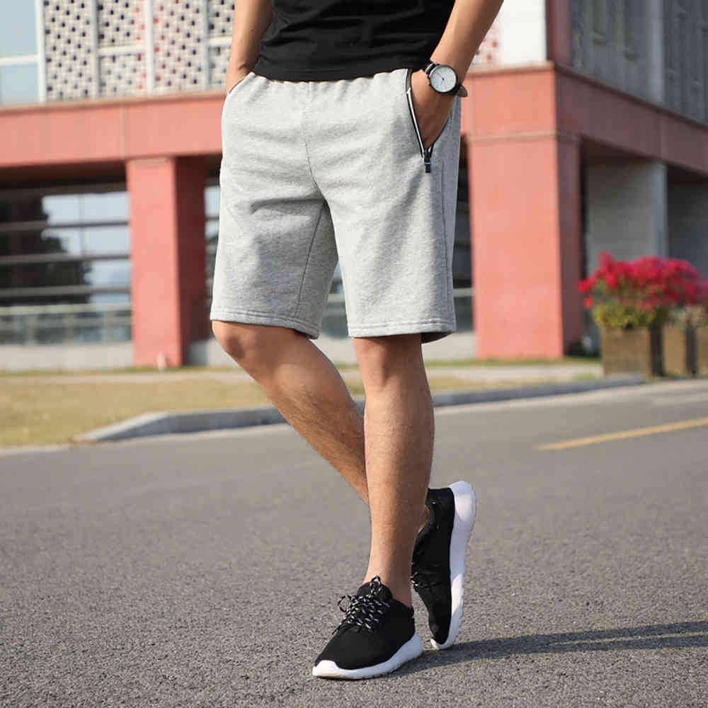 Men's Summer Breeches Shorts Casual Bermudas Black Gray Boardshorts Homme Classic Clothing Beach Shorts Male B0908 210518