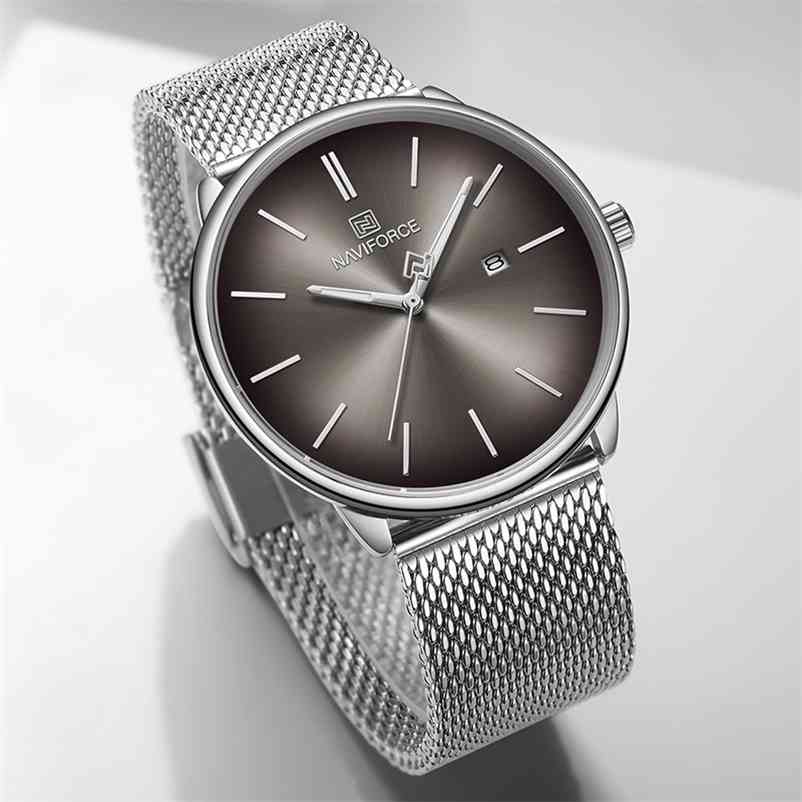 NAVIFORCE Top Fashion Mens Watches Brand Luxury Waterproof Ultra Thin Date Simple Casual Quartz Watch Men Sports Clock 210608, Men silver
NAVIFORCE Top Fashion Mens Watches Brand Luxury Waterproof Ultra Thin Date Simple Casual Quartz Watch Men Sports Clock 210608, Men silver