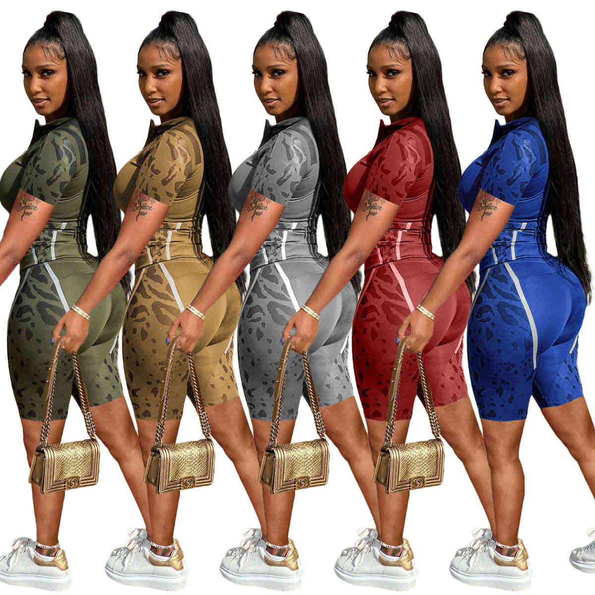 Women Tracksuits Camouflage Zipper Sports Suit Two Piece Set Tie Dye T Shirt Designer Shorts Outfits Casual Jogging Suits, Contact
Women Tracksuits Camouflage Zipper Sports Suit Two Piece Set Tie Dye T Shirt Designer Shorts Outfits Casual Jogging Suits, Contact