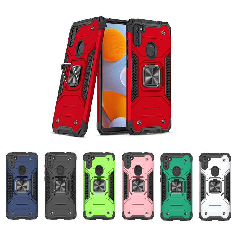 Armor Phone Cases For Samsung Galaxy A10 M10 A10E A20E A10S A20S A30S A50S A70S PC +TPU Rugged Cover With CD Grain Car Ring Bracket, Green
Armor Phone Cases For Samsung Galaxy A10 M10 A10E A20E A10S A20S A30S A50S A70S PC +TPU Rugged Cover With CD Grain Car Ring Bracket, Green