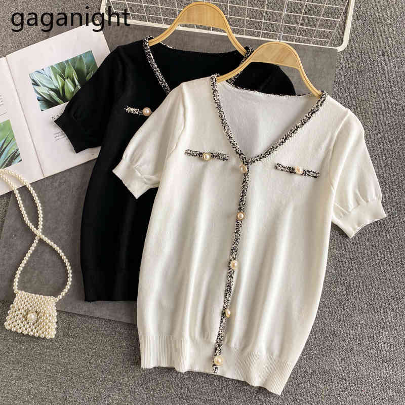Gaganight Solid V Neck Ribbed Knitted T Shirt Women Sexy Short Sleeve Strench Tshirt Soft Female Pullover Tops Summer Knitwear 210519, White
Gaganight Solid V Neck Ribbed Knitted T Shirt Women Sexy Short Sleeve Strench Tshirt Soft Female Pullover Tops Summer Knitwear 210519, White