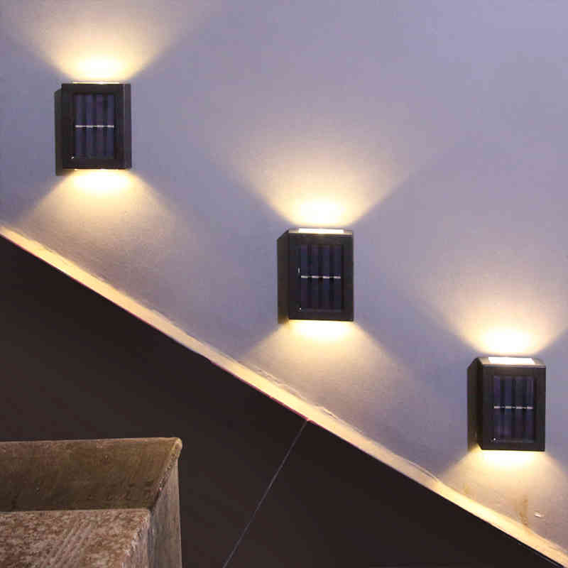 2PCS/Set LED Wall Light Square LED Wall Lamp Outdoor Waterproof IP65 Porch Bedside Room Bedroom Wall Utdoor Garden Decor Arts