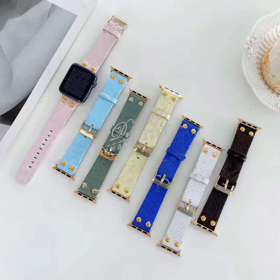 Fashion watchband For Apple Strap 42mm 38mm 40mm 44mm 41mm 45mm Iwatch 2 3 4 5 6 7 Designer Watch band Leather Bracelet Stripes Watchbands
Fashion watchband For Apple Strap 42mm 38mm 40mm 44mm 41mm 45mm Iwatch 2 3 4 5 6 7 Designer Watch band Leather Bracelet Stripes Watchbands