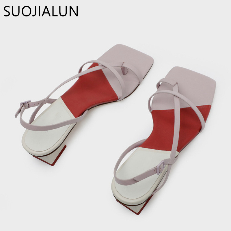 SUOJIALUN Fashion Mix Color Women Sandal Shoes Square Low Heel Ladies Slides Summer Narrow Band Elegant Sandals Zapatillas Mujer K78, Black
SUOJIALUN Fashion Mix Color Women Sandal Shoes Square Low Heel Ladies Slides Summer Narrow Band Elegant Sandals Zapatillas Mujer K78, Black