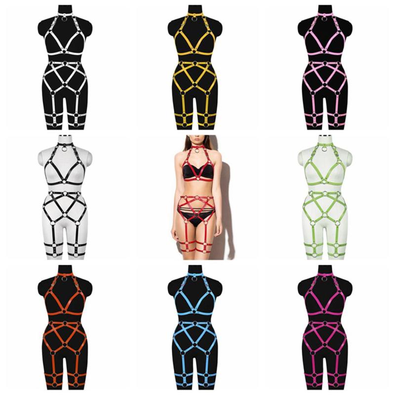 Belts Est Lingerie Set 2pc Leather Harness Belt Accessories Hollow Bra Corset Women's Punk Goth Dance Rave Costume Garters, Black
Belts Est Lingerie Set 2pc Leather Harness Belt Accessories Hollow Bra Corset Women's Punk Goth Dance Rave Costume Garters, Black
