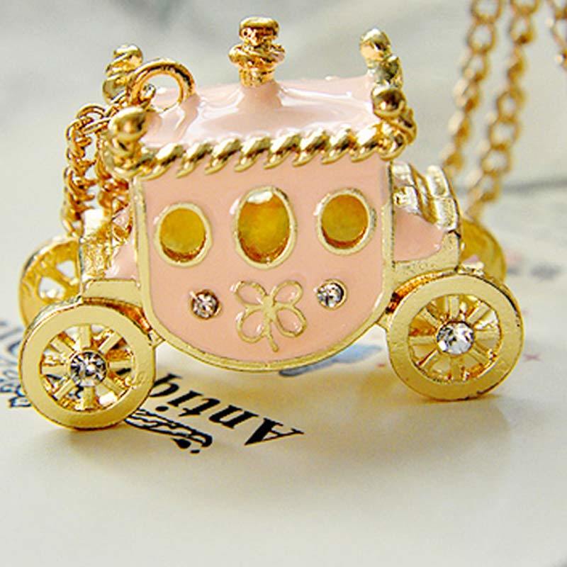 Women Enamel Princess Carriage Pendant Necklace Fairy Tale Magic Pumpkin Cart Sweater Neckalces Jewelry SWD889
Women Enamel Princess Carriage Pendant Necklace Fairy Tale Magic Pumpkin Cart Sweater Neckalces Jewelry SWD889