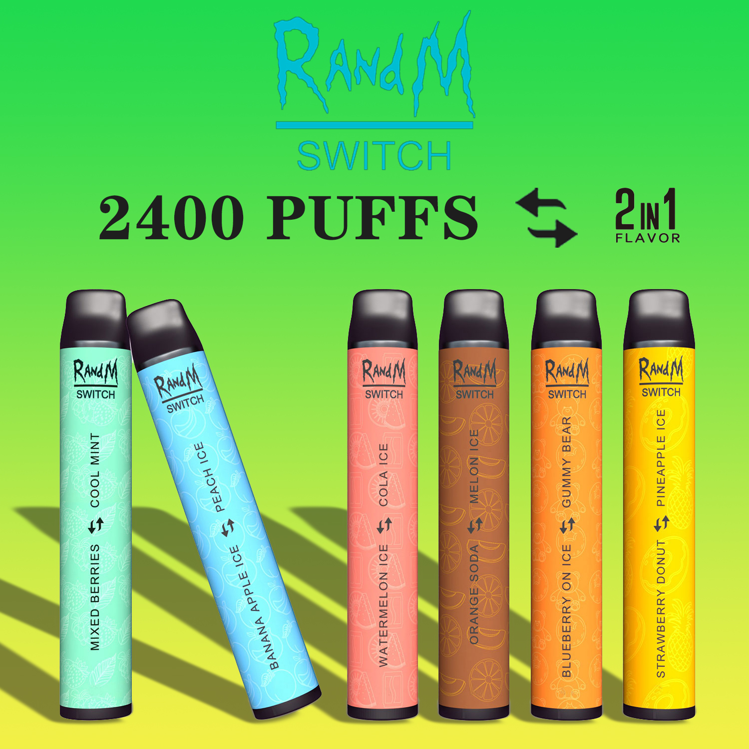 Original Electronic Atomizer Vape Pen Pod Kit Switch 2IN1 2400 Puffs bar E Cigarettes Papieros Dual Flavors 8ml Prefilled Cartridge Vaporizer Disposable Device
Original Electronic Atomizer Vape Pen Pod Kit Switch 2IN1 2400 Puffs bar E Cigarettes Papieros Dual Flavors 8ml Prefilled Cartridge Vaporizer Disposable Device