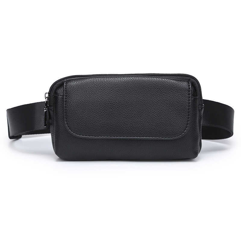 Wholesale Fashion Women Waist Bag Black Ladies PU Leather Belt Travel Packs Pouch Phone Small bags Mihaivina 211006