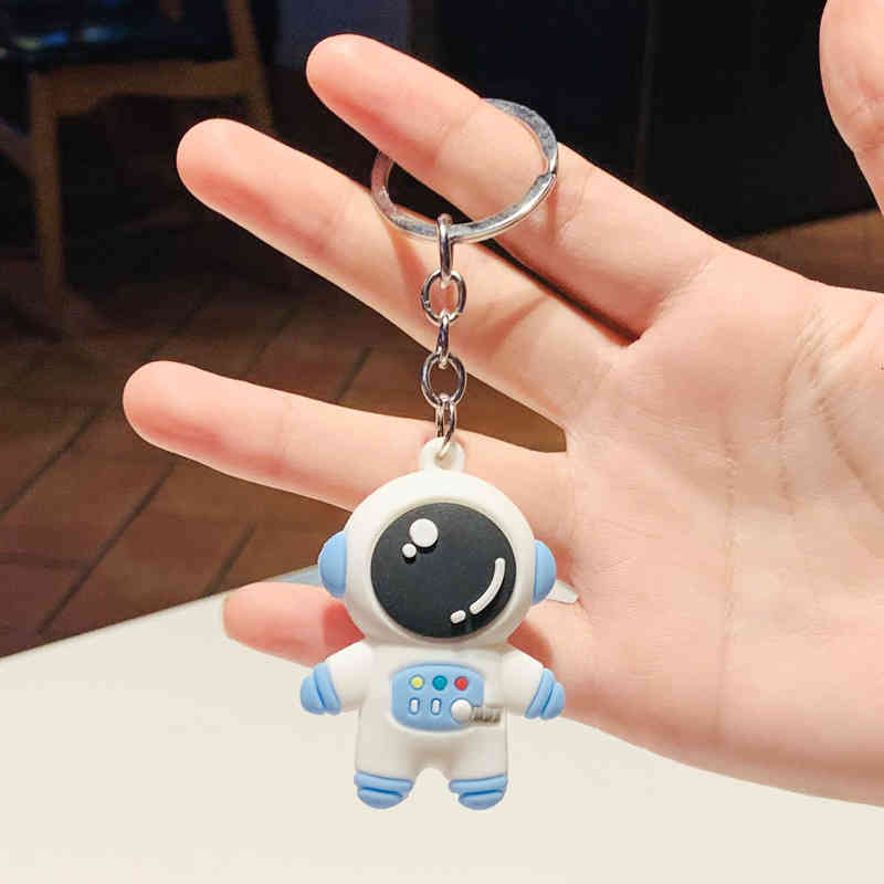 Key Rings Cartoon Astronaut Chain Pendant Pvc Bag Exquisite Car Small Gift