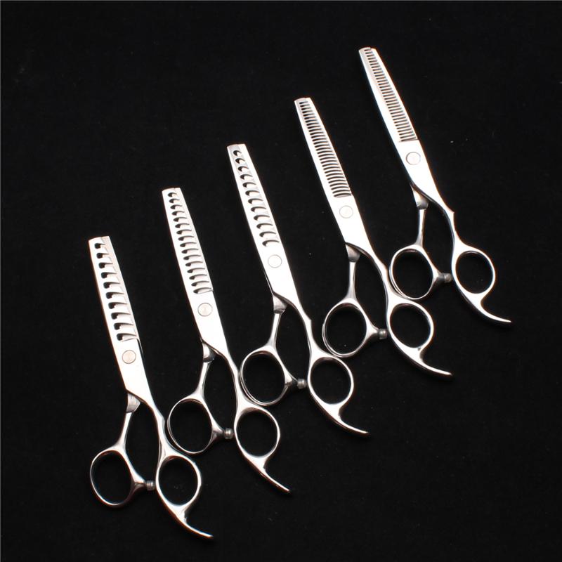 Hair Scissors 6'' 17cm Customized Logo 440C Silver Screw Hairdressing Thinning Professional Barber Shop C2008
Hair Scissors 6'' 17cm Customized Logo 440C Silver Screw Hairdressing Thinning Professional Barber Shop C2008