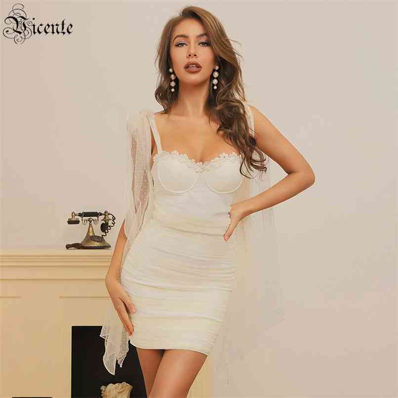 Ladies Dress Celebrity Party Cocktail Polka Dot Tulle Bow Design Bandage 210520, White
Ladies Dress Celebrity Party Cocktail Polka Dot Tulle Bow Design Bandage 210520, White