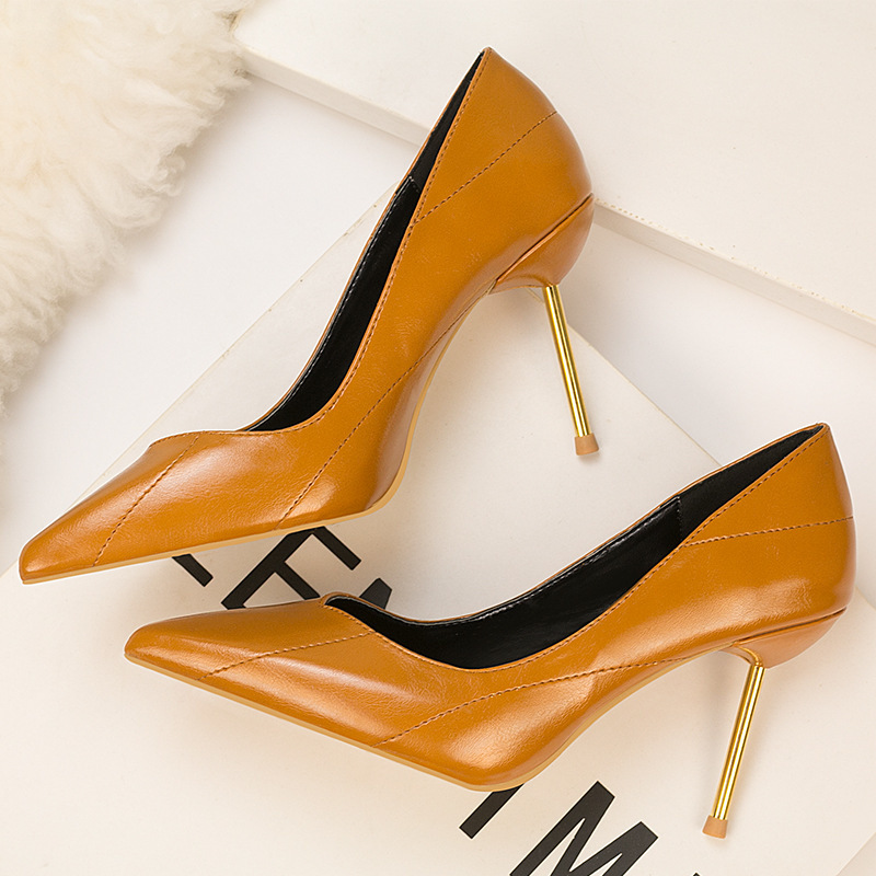 Fashion Women's High-heeled Single Shoes Light Mouth Thin Single Shoes Versatile Slim Pointed High-heeled Single Shoes, Black
Fashion Women's High-heeled Single Shoes Light Mouth Thin Single Shoes Versatile Slim Pointed High-heeled Single Shoes, Black