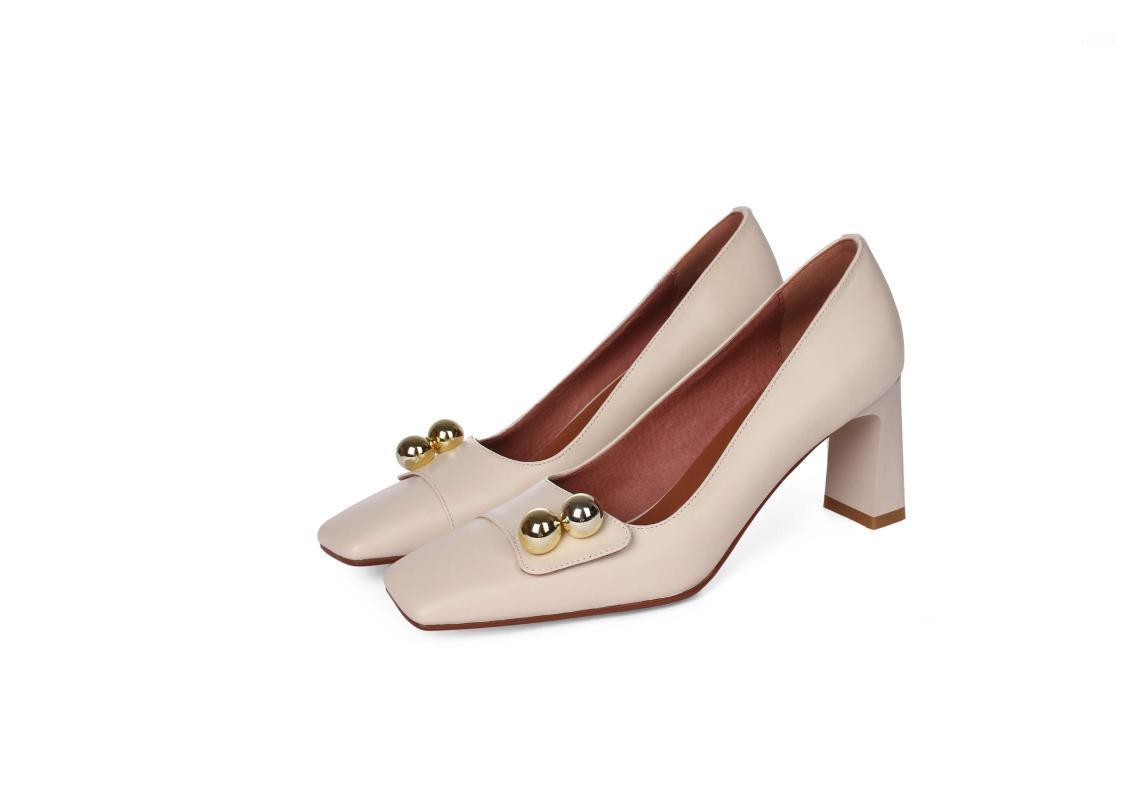 Spring And Autumn Comfortable Cowhide Shallow Mouth Square Toe High Heels Fashionable Elegant Office Shoes Dress, Beige
Spring And Autumn Comfortable Cowhide Shallow Mouth Square Toe High Heels Fashionable Elegant Office Shoes Dress, Beige