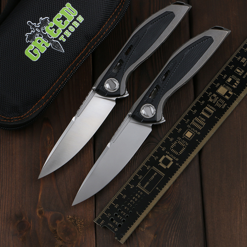 Green thorn Neon folding knife D2 blade bearing G10 + Titanium 3D handle camping outdoor fruit knife practical folding knife EDC
Green thorn Neon folding knife D2 blade bearing G10 + Titanium 3D handle camping outdoor fruit knife practical folding knife EDC