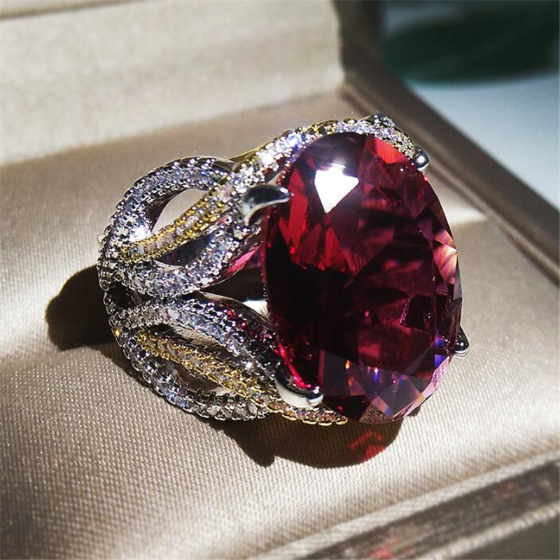 Sterg Sier Garnet Ring: Jewelry for Promise, Party, Engagement, or Gift