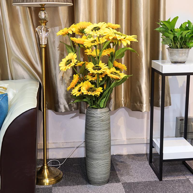 Vases Ceramic Floor Large Vase Light Luxury Variety Of Living Room Decoration Flower Arrangement Home Furnishings European Decorations
