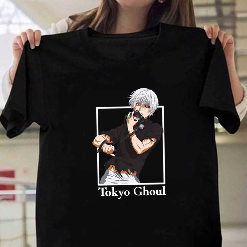 T-shirt Anime Tokyo Ghoul O-neck Round Neck Casual Male Cloth Y0809