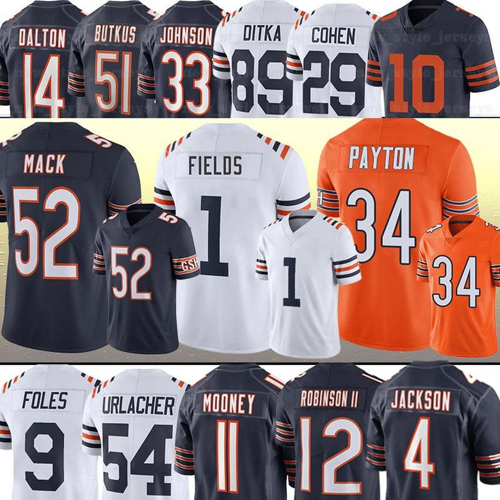 Mens Womens Kids Justin Fields Khalil Mack Jersey 14 Andy Dalton Eddi Jackson Walter Payton Cole Kmet Brian Urlacher Walter Payton Jim McMahon Nick Foles, Women size s-xxl(xiongdui)
Mens Womens Kids Justin Fields Khalil Mack Jersey 14 Andy Dalton Eddi Jackson Walter Payton Cole Kmet Brian Urlacher Walter Payton Jim McMahon Nick Foles, Women size s-xxl(xiongdui)