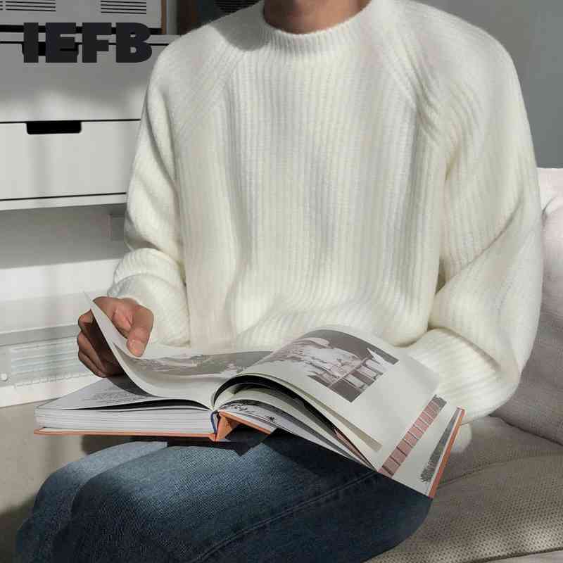 IEFB autumn winter thickened warm sweater for men Korean fashion loose crew neck kintwear tops casual basic clothes mens 9Y4491 210524, Black
IEFB autumn winter thickened warm sweater for men Korean fashion loose crew neck kintwear tops casual basic clothes mens 9Y4491 210524, Black