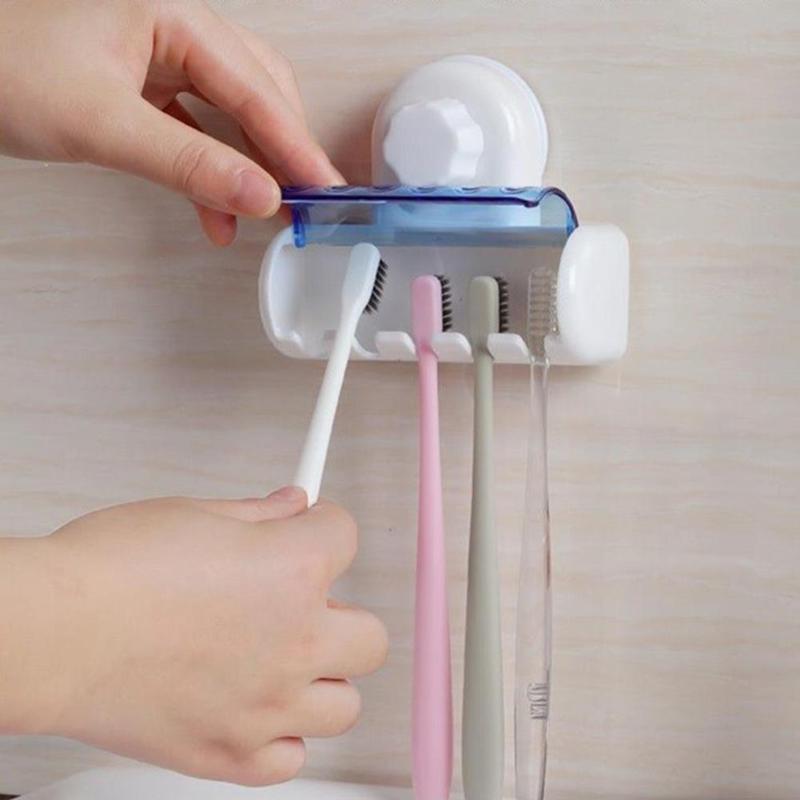 Racks Dust-proof Toothbrush Spinbrush Suction Holder Wall Stand Mount Bathroom Rack Hook Y1Z7 Bath Accessory Set
Racks Dust-proof Toothbrush Spinbrush Suction Holder Wall Stand Mount Bathroom Rack Hook Y1Z7 Bath Accessory Set