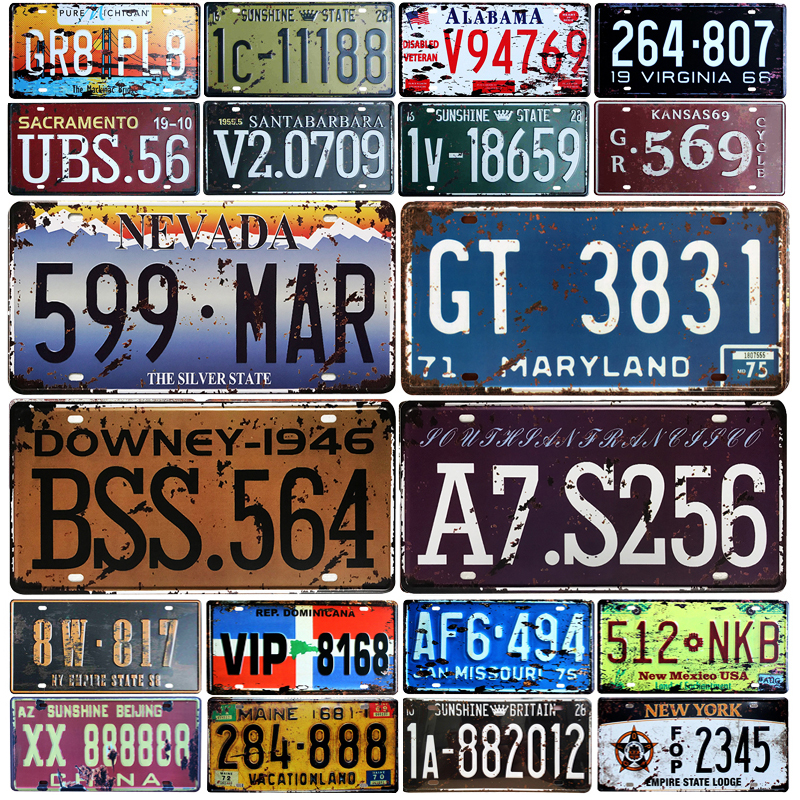 2021 Art Painting License Plate Store Bar Wall Decoration Tin Signs Vintage Metal Sign Home Decor Plaques Poster Size 30X15CM
2021 Art Painting License Plate Store Bar Wall Decoration Tin Signs Vintage Metal Sign Home Decor Plaques Poster Size 30X15CM