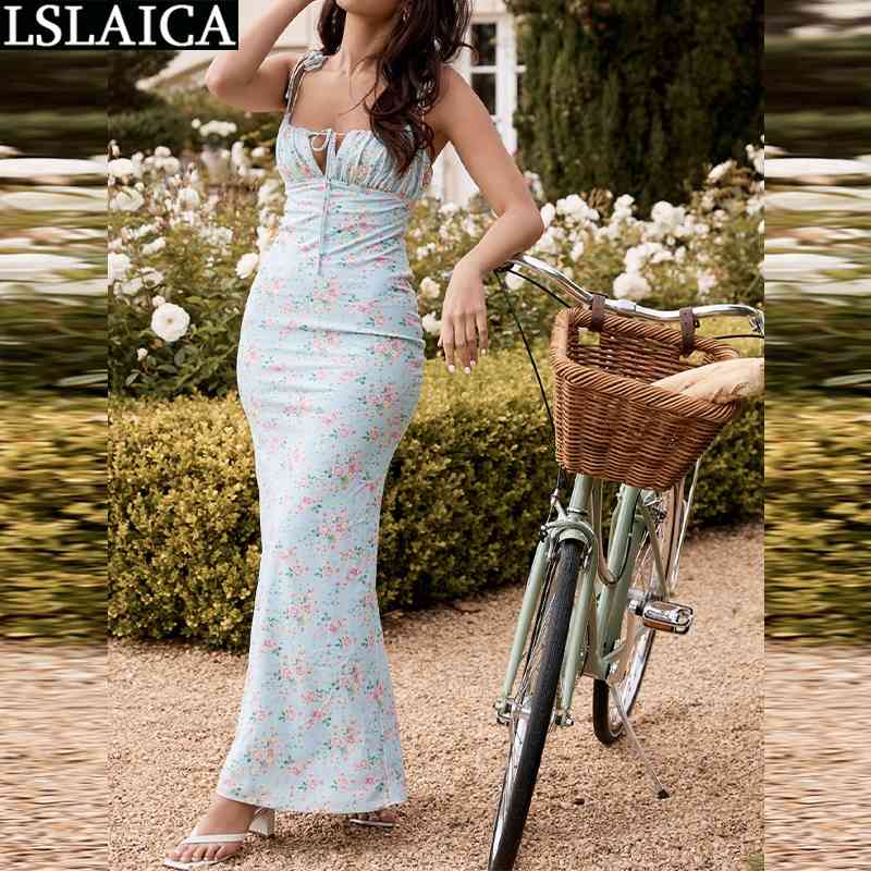 Sexy Bodycon Dress Women Floral Print Spaghetti Strap Sleeveless Ladies Maxi Fashion High Waist Backless Vestido De Mujer 210520, Blue
Sexy Bodycon Dress Women Floral Print Spaghetti Strap Sleeveless Ladies Maxi Fashion High Waist Backless Vestido De Mujer 210520, Blue