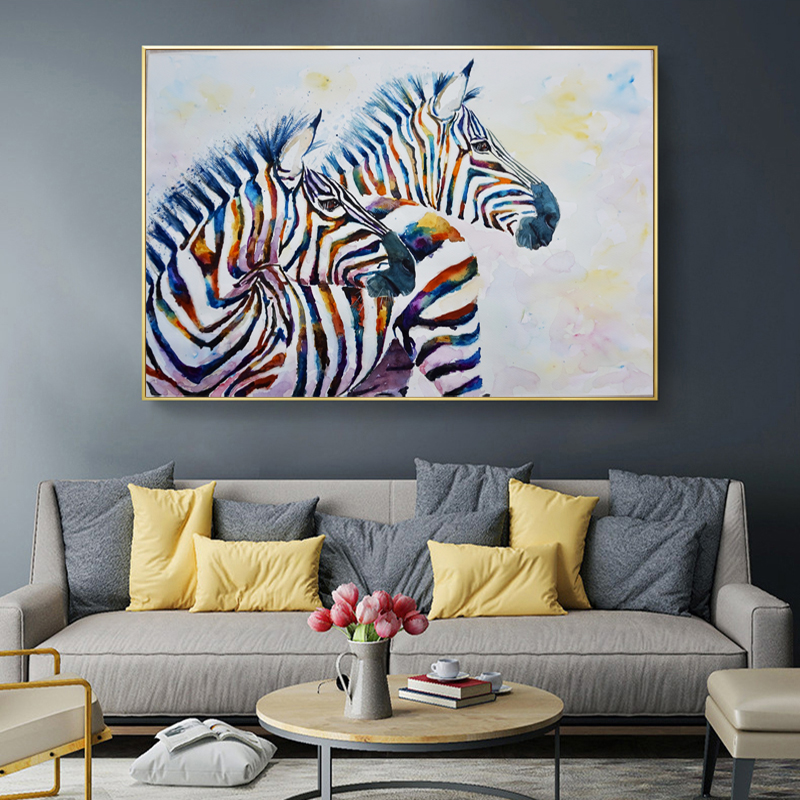 Colorful Zebra Poster Canvas Painting Wall Art For Living Room Animal Posters And Prints Modern Home Decoration
Colorful Zebra Poster Canvas Painting Wall Art For Living Room Animal Posters And Prints Modern Home Decoration