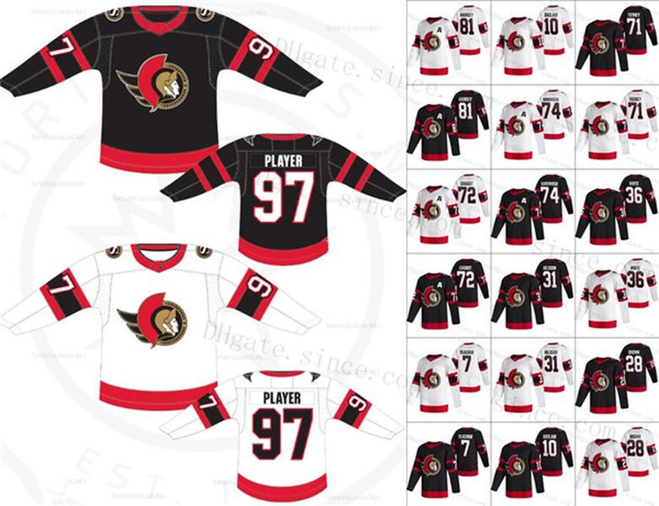 2020-21 Ottawa Senators Thomas Chabot Colin White Daniel Alfredsson Alexei Yashin Connor Brown Dominik Hasek Artem Anisimov Hockey Jerseys Any Name Number, 30 black
2020-21 Ottawa Senators Thomas Chabot Colin White Daniel Alfredsson Alexei Yashin Connor Brown Dominik Hasek Artem Anisimov Hockey Jerseys Any Name Number, 30 black