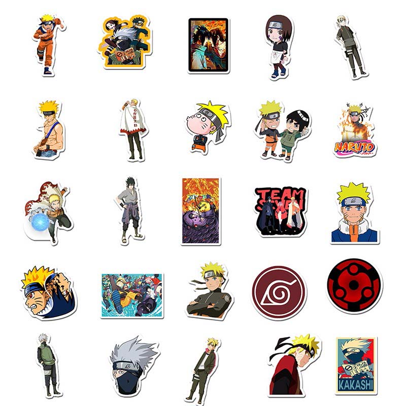 Vehicle Japan Cartoon Sticker Anime Naruto Graffiti Stickers Luggage Skateboard Guitar Laptop Waterproof Car Motorcycle Decals Birthday Gift