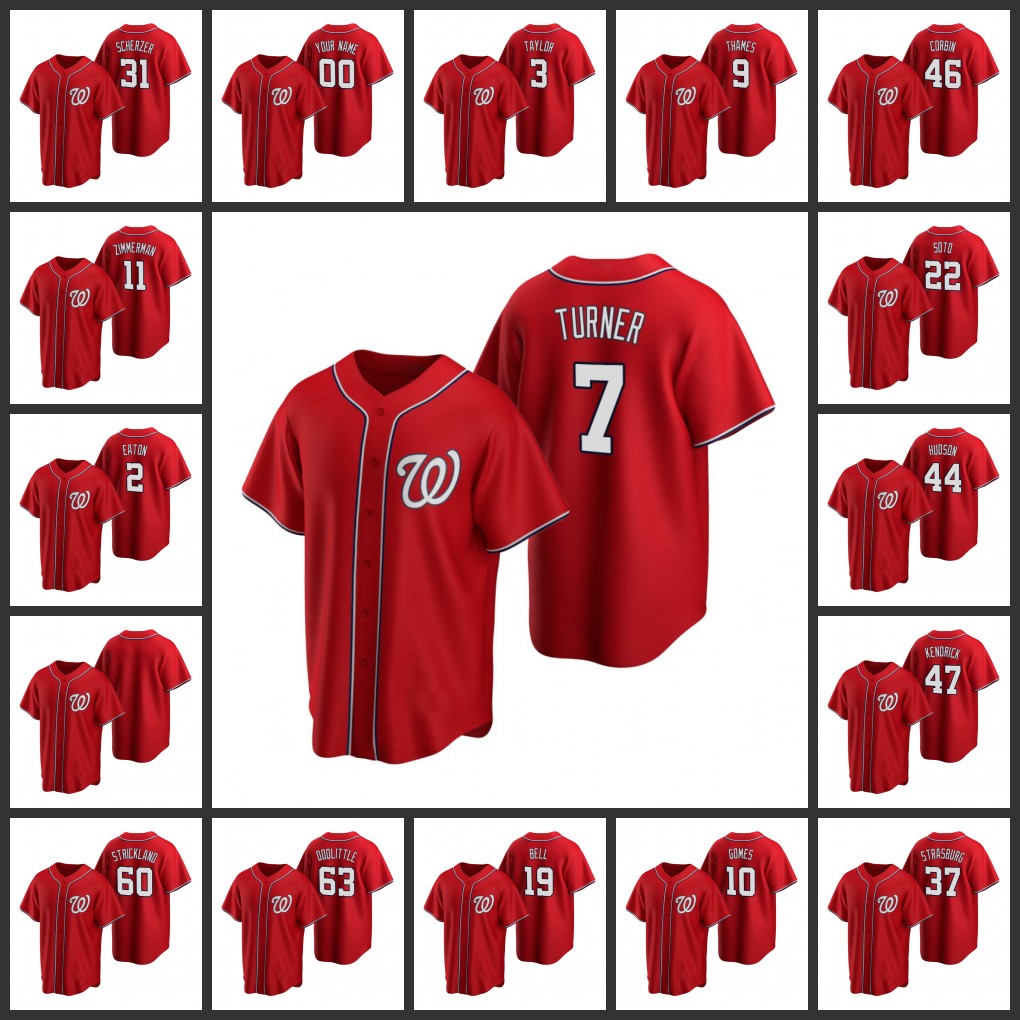 Washington's Nationals Men Women Youth #31 Max Scherzer 22 Juan Soto 11 Ryan Zimmerman 37 Stephen Strasburg Custom Red Alternate Jersey, Black
Washington's Nationals Men Women Youth #31 Max Scherzer 22 Juan Soto 11 Ryan Zimmerman 37 Stephen Strasburg Custom Red Alternate Jersey, Black