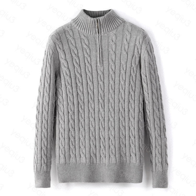 Mens Sweater Winter Fleece Thick Half Zipper High Neck Warm Pullover Quality Slim Knit Wool designer knitting Casual Jumpers zip Brand z, No.2-dark blue
Mens Sweater Winter Fleece Thick Half Zipper High Neck Warm Pullover Quality Slim Knit Wool designer knitting Casual Jumpers zip Brand z, No.2-dark blue