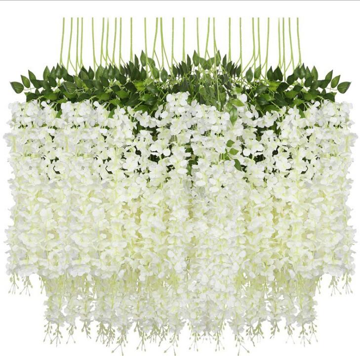 New Arrive Artificial silk Flowers Home wall Garden Hotel Wedding Decoration Wisteria vine rattan ju0876
New Arrive Artificial silk Flowers Home wall Garden Hotel Wedding Decoration Wisteria vine rattan ju0876