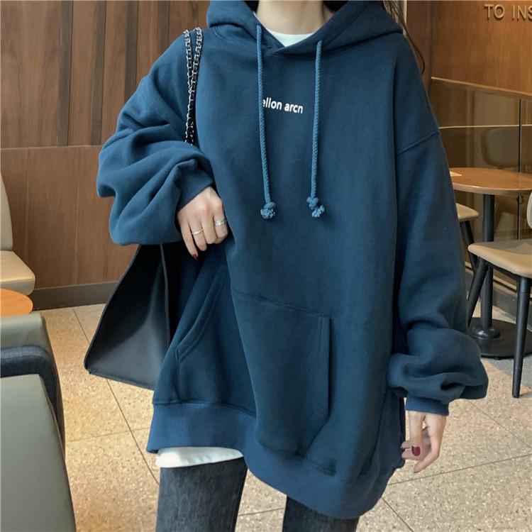 Oversize Women Jumper Long Sleeve Letter Korean Hoodie 2021 Autumn Winter Fleece Thick Pullover Sweatshirt Causal Women's Hoodies & Sweatshi, Blue
Oversize Women Jumper Long Sleeve Letter Korean Hoodie 2021 Autumn Winter Fleece Thick Pullover Sweatshirt Causal Women's Hoodies & Sweatshi, Blue