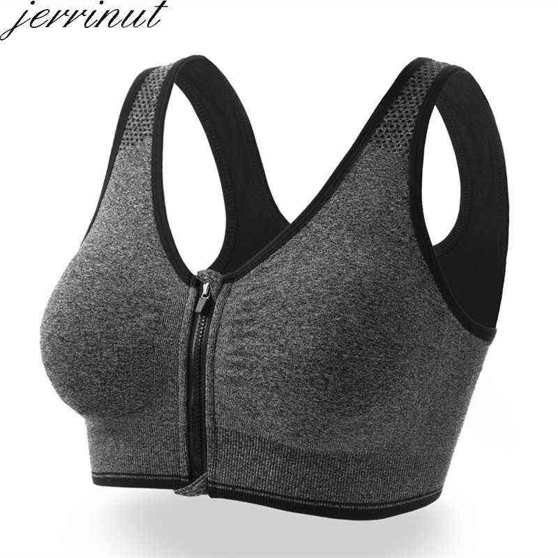 3pcs Push Up Bralette Bras For Women Seamless Bra with Padded Front Zipper Sport Brassiere Wirefree Bralette Fitness Tops 211217