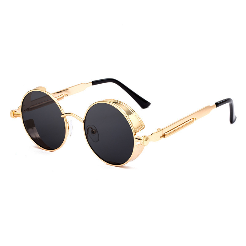 Classic Gothic Steampunk Sun High Quality Men and Women Retro Round Metal Frame Mirror Luxury Brand Designer Sunglasses UV400 wholesale, White;black
Classic Gothic Steampunk Sun High Quality Men and Women Retro Round Metal Frame Mirror Luxury Brand Designer Sunglasses UV400 wholesale, White;black
