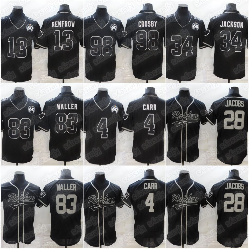 34 Bo Jackson Rugby Baseball joint jersey 83 Darren Waller 4 Derek Carr 98 CROSBY 13 RENFROW 28 Josh Jacobs jerseys Customize any number and name, Blue;black
34 Bo Jackson Rugby Baseball joint jersey 83 Darren Waller 4 Derek Carr 98 CROSBY 13 RENFROW 28 Josh Jacobs jerseys Customize any number and name, Blue;black