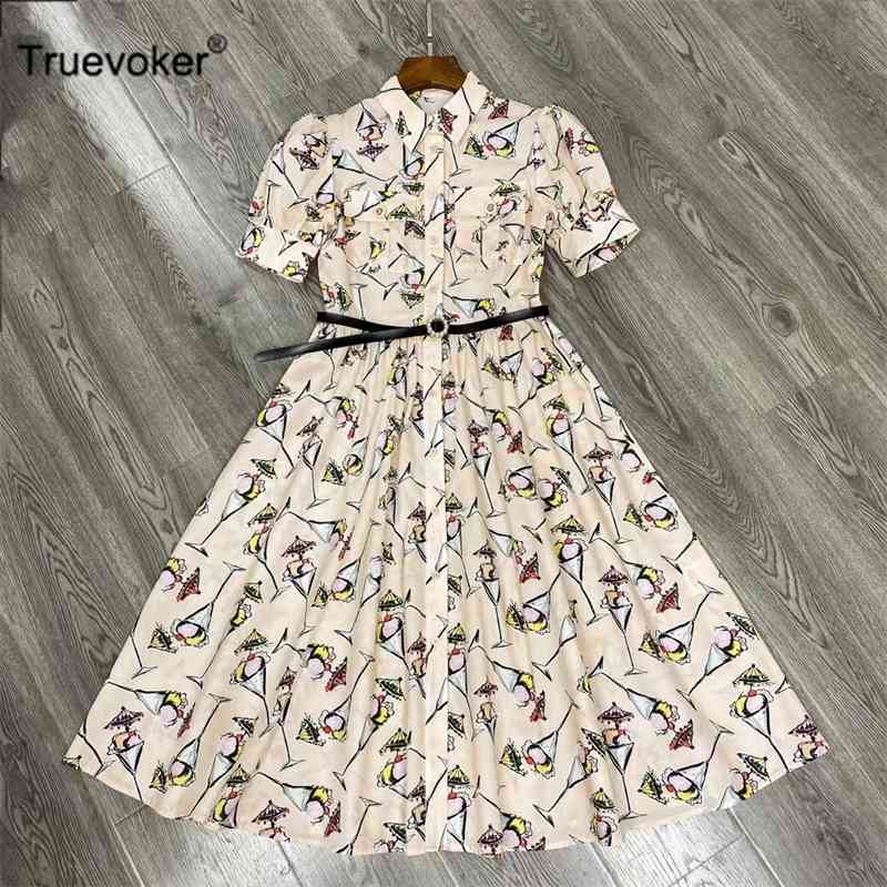Truevoker Women Peter Pan Collar Cute Print Belted Midi Dress Mujer Vestidos Runway Fashion Lady 100% Cotton Chic Robe 210602, Blue
Truevoker Women Peter Pan Collar Cute Print Belted Midi Dress Mujer Vestidos Runway Fashion Lady 100% Cotton Chic Robe 210602, Blue